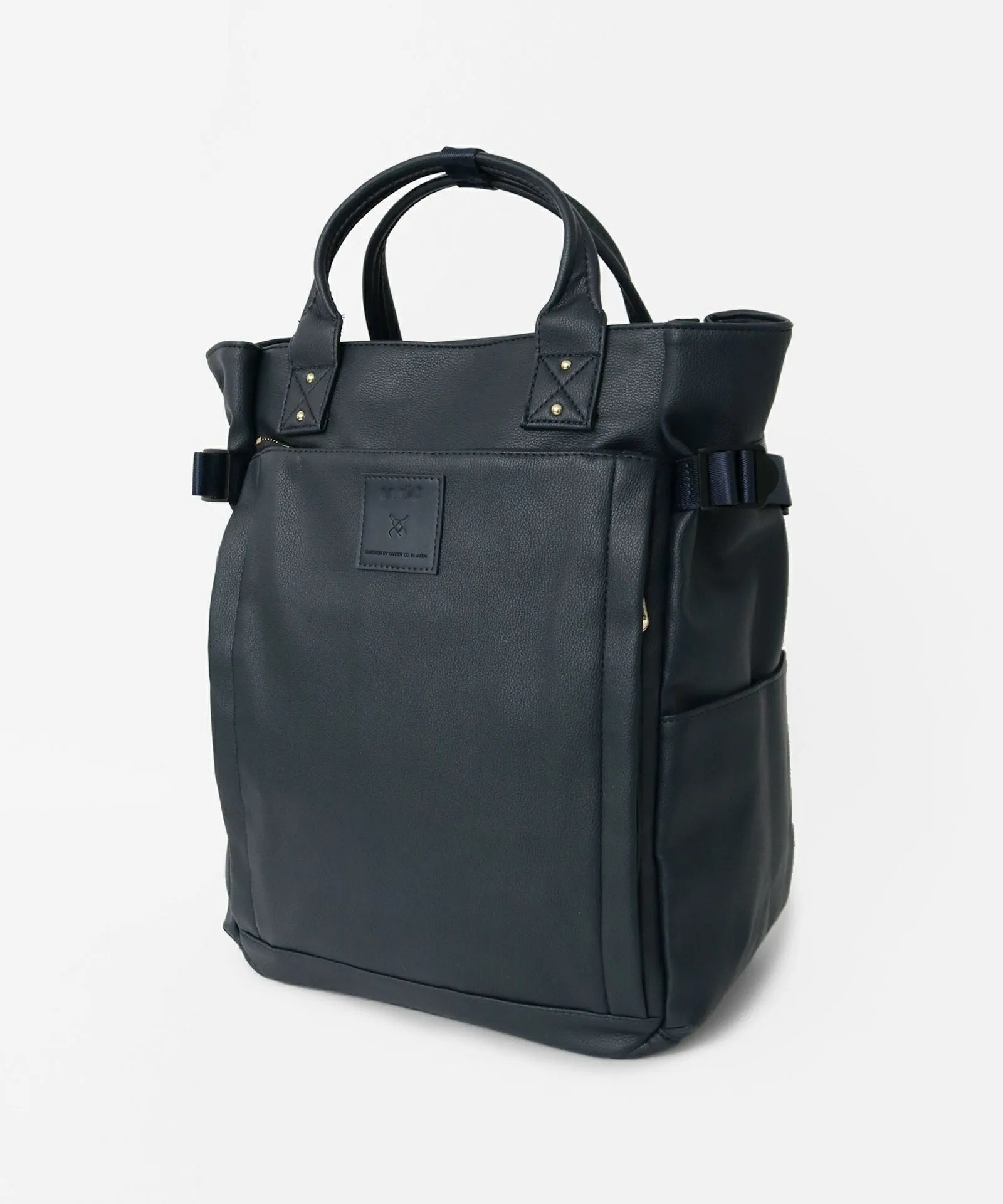 Backpack Japanese Letian  PU Leather Business Computer Men's Bag Travel  Bags Schoolbag Women's Bag