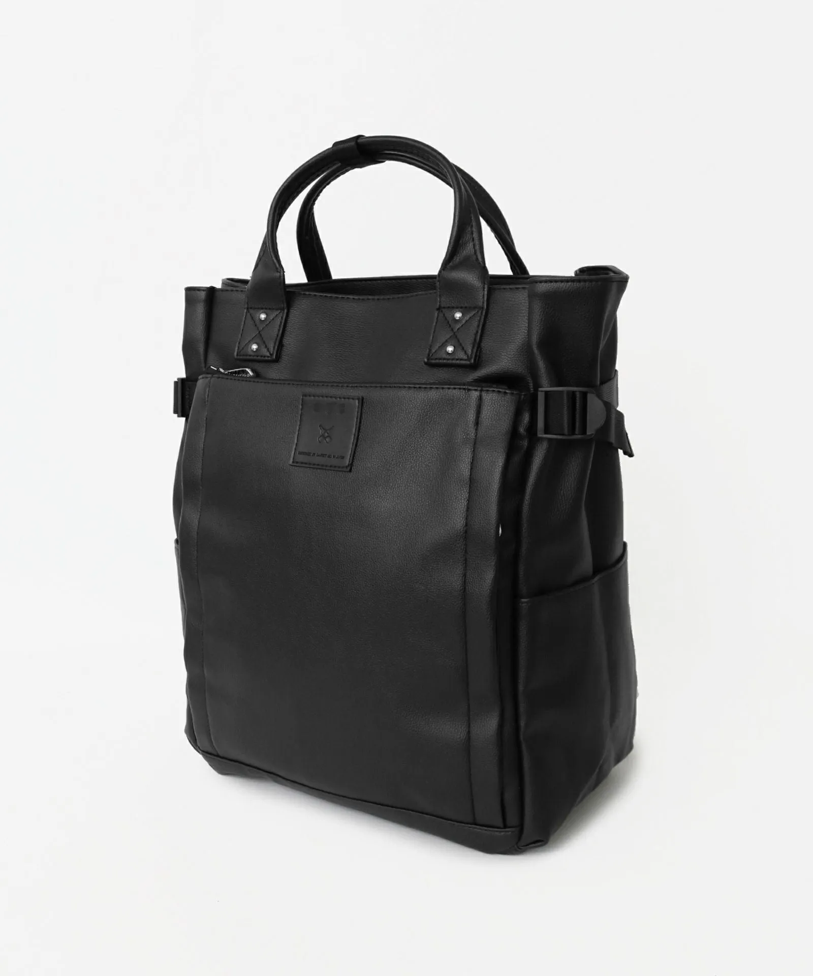 Backpack Japanese Letian  PU Leather Business Computer Men's Bag Travel  Bags Schoolbag Women's Bag