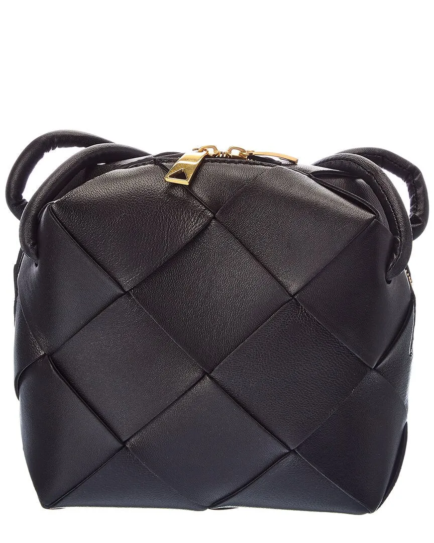 Bottega Veneta Cassette Mini Intrecciato Leather Camera Bag