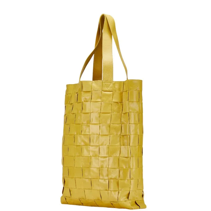 Bottega Veneta Maxi Intrecciato Cassette Tote Bag Yellow
