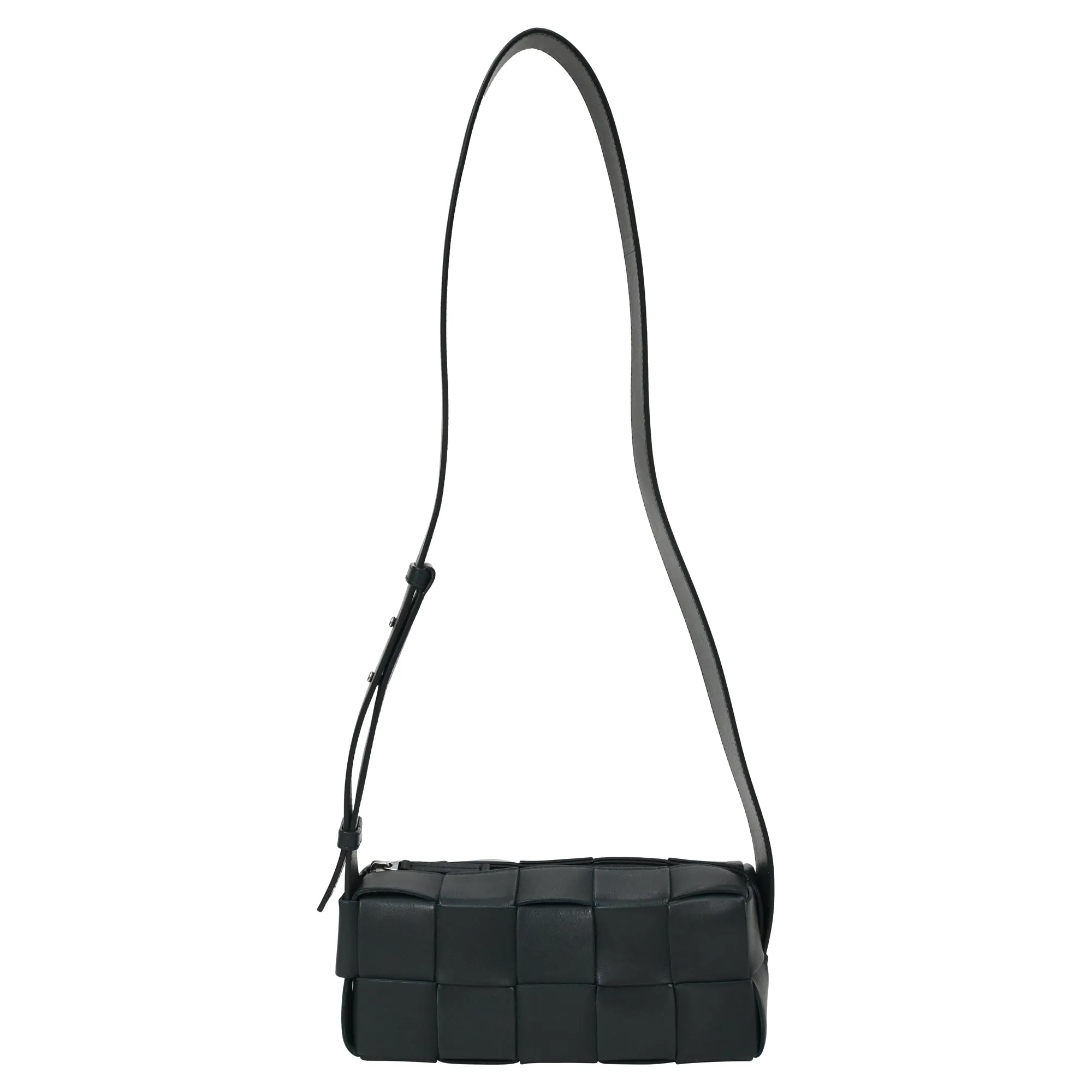 Bottega Veneta Small Brick Cassette Shoulder Bag in Green Lambskin Leather