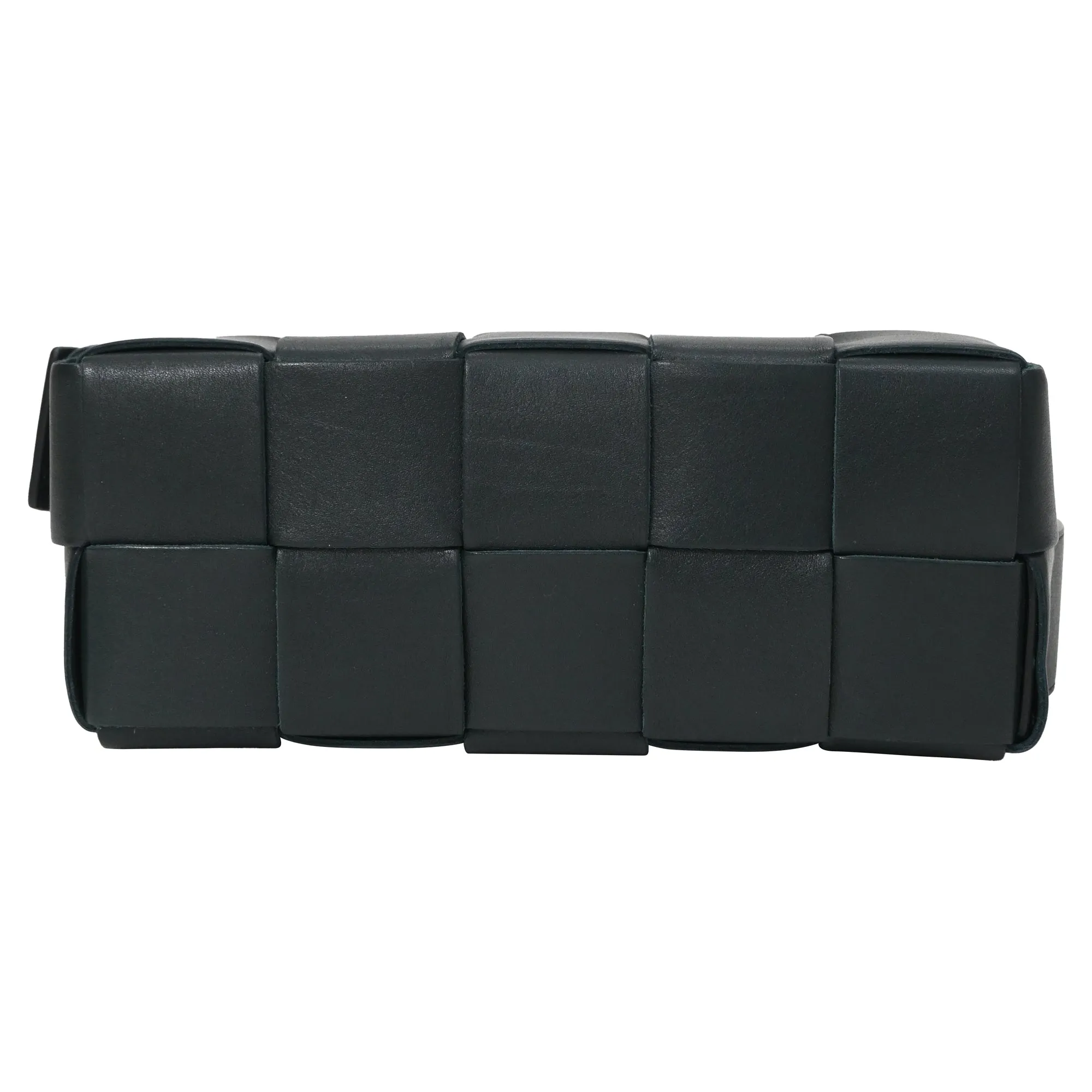 Bottega Veneta Small Brick Cassette Shoulder Bag in Green Lambskin Leather