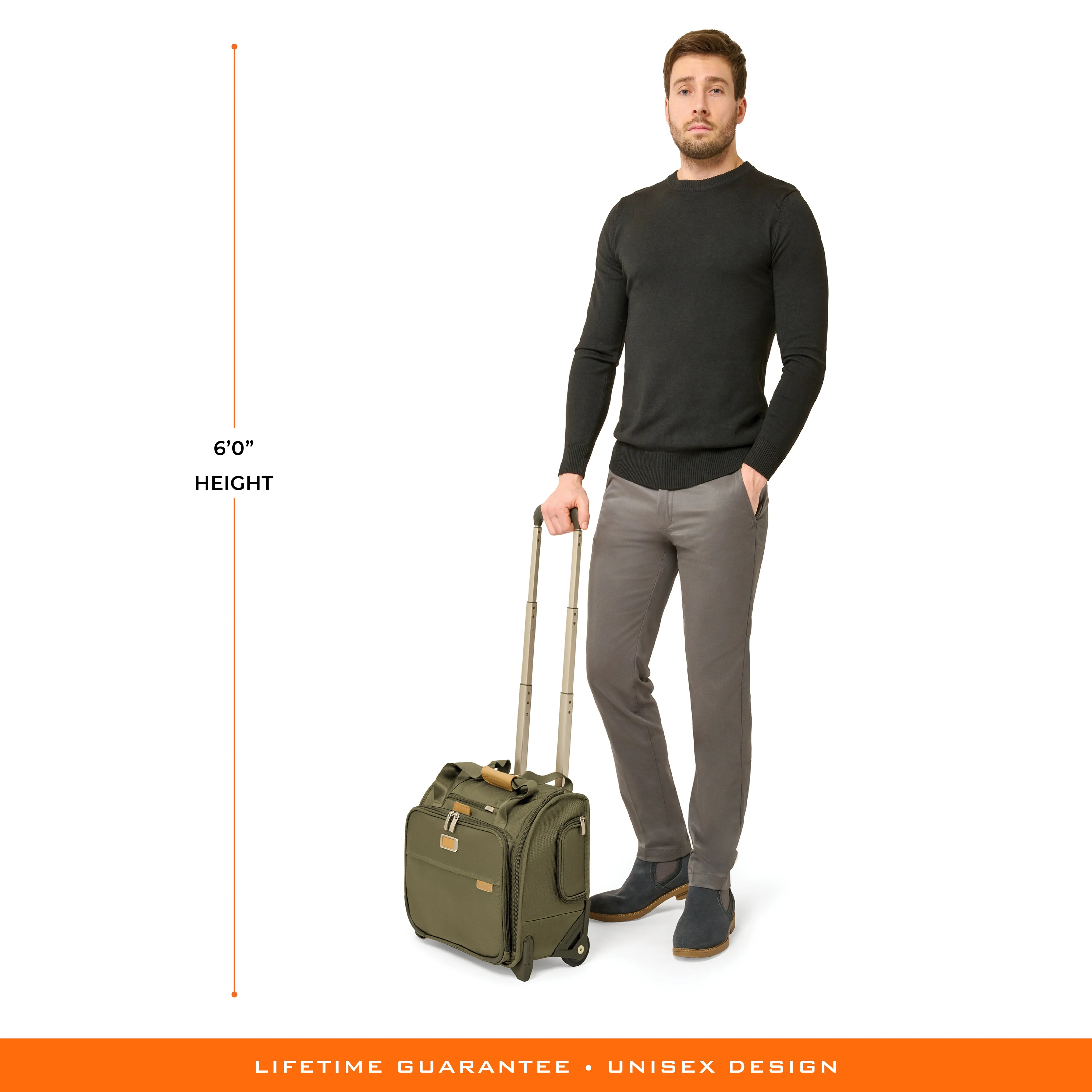 Briggs & Riley Baseline 16" 2-Wheel Cabin Bag - Olive