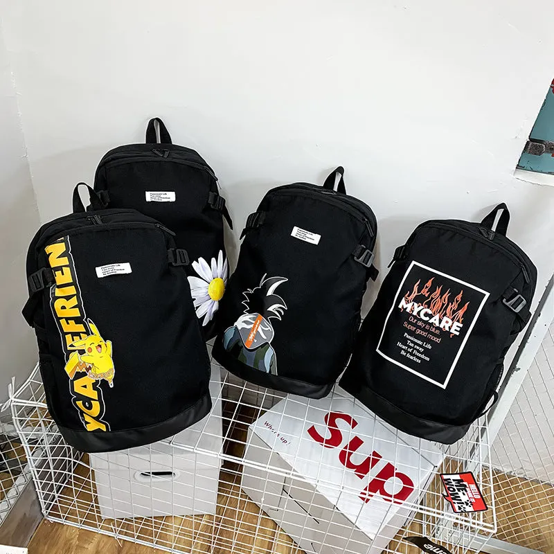 Casual Fashion Large Capacity Waterproof Junior High School Student Backpack