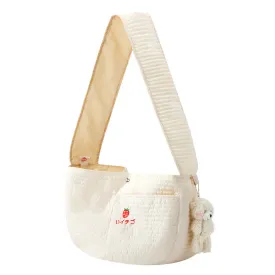 Cat dog Backpack Canvas Shoulder Cat Bag Crossbody Portable Cat Dog Supplies