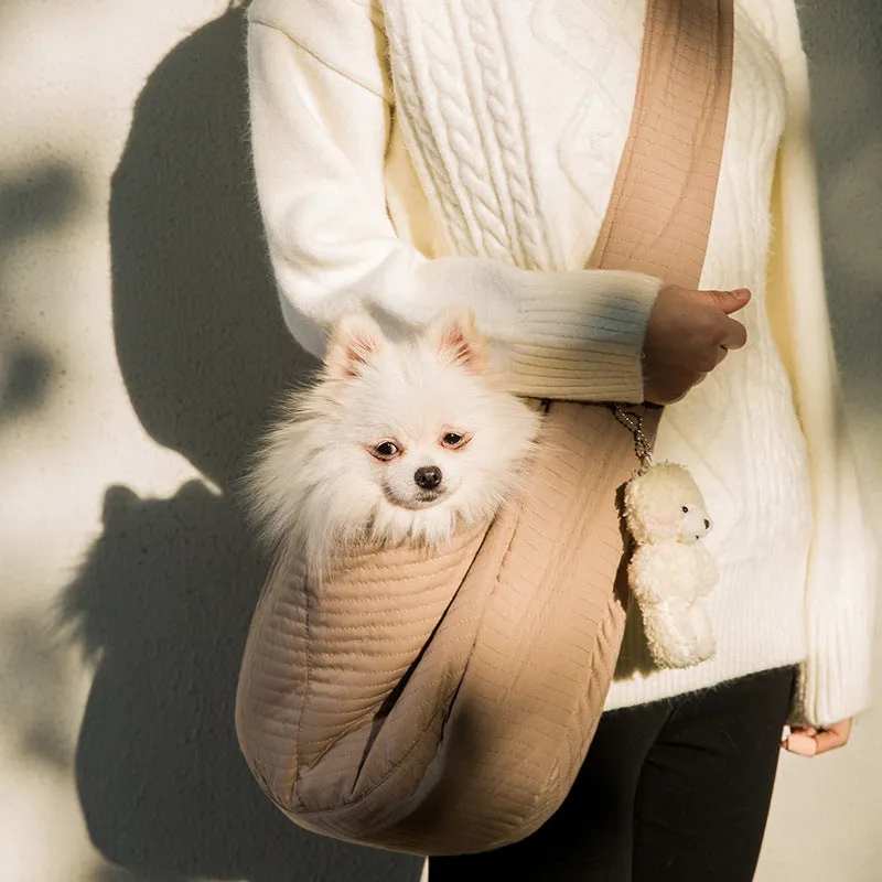 Cat dog Backpack Canvas Shoulder Cat Bag Crossbody Portable Cat Dog Supplies