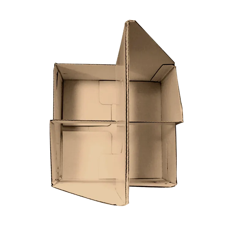 CCF Eco-Friendly Heavy Duty Kraft Corrugated Cardboard 4-Cup Carrier - 170 Pieces / Cases