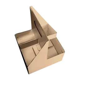 CCF Eco-Friendly Heavy Duty Kraft Corrugated Cardboard 4-Cup Carrier - 170 Pieces / Cases