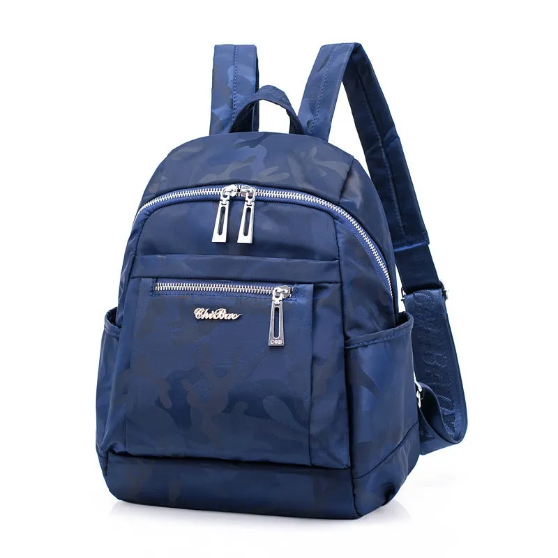 Chibao Nylon Backpack Female Personality Camouflage Double-Shoulder Backpack