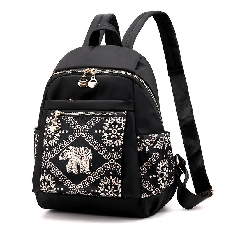 Chibao Nylon Backpack Female Personality Camouflage Double-Shoulder Backpack