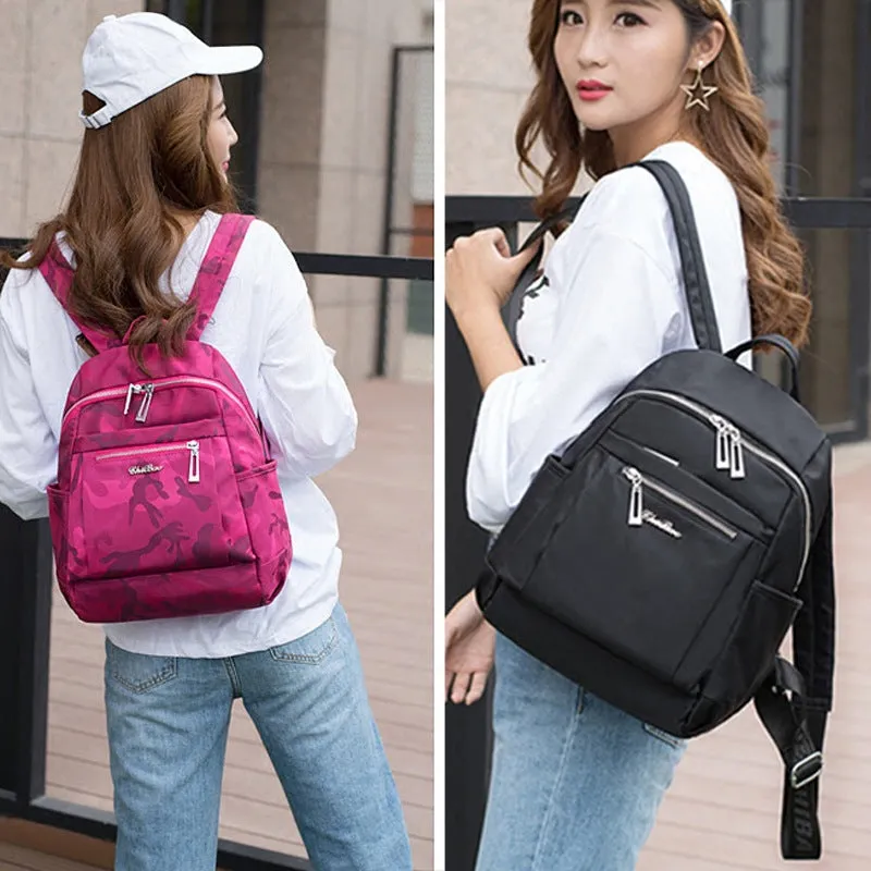 Chibao Nylon Backpack Female Personality Camouflage Double-Shoulder Backpack