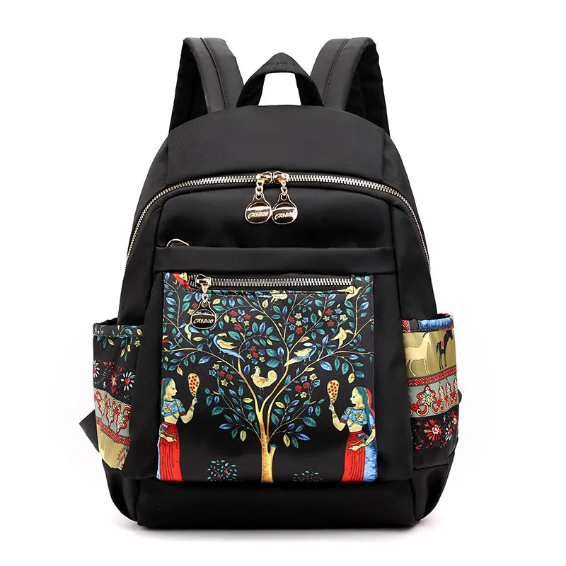 Chibao Nylon Backpack Female Personality Camouflage Double-Shoulder Backpack
