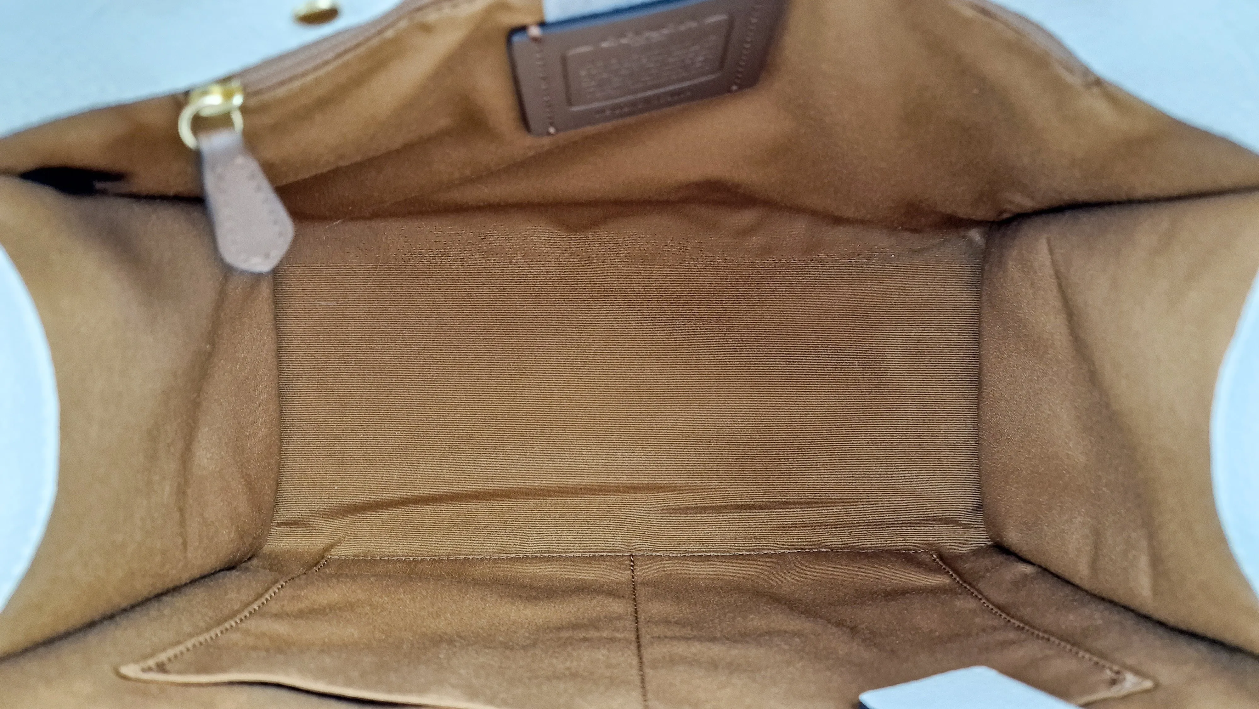 Coach Dempsey Carryall Tote Bag Handbag in Chalk Leather & Gold Tone Hardware - Coach C2004
