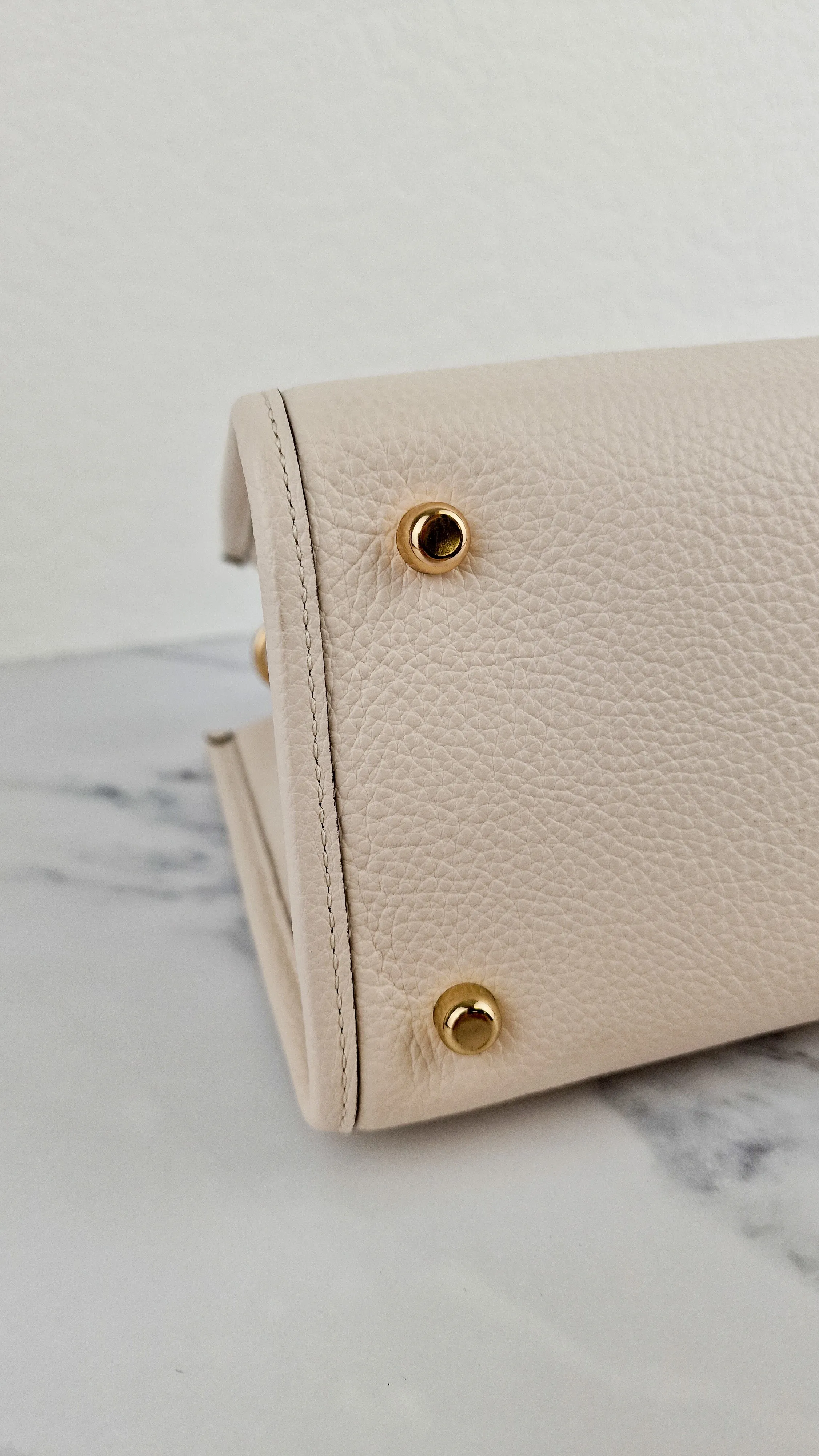 Coach Dempsey Carryall Tote Bag Handbag in Chalk Leather & Gold Tone Hardware - Coach C2004
