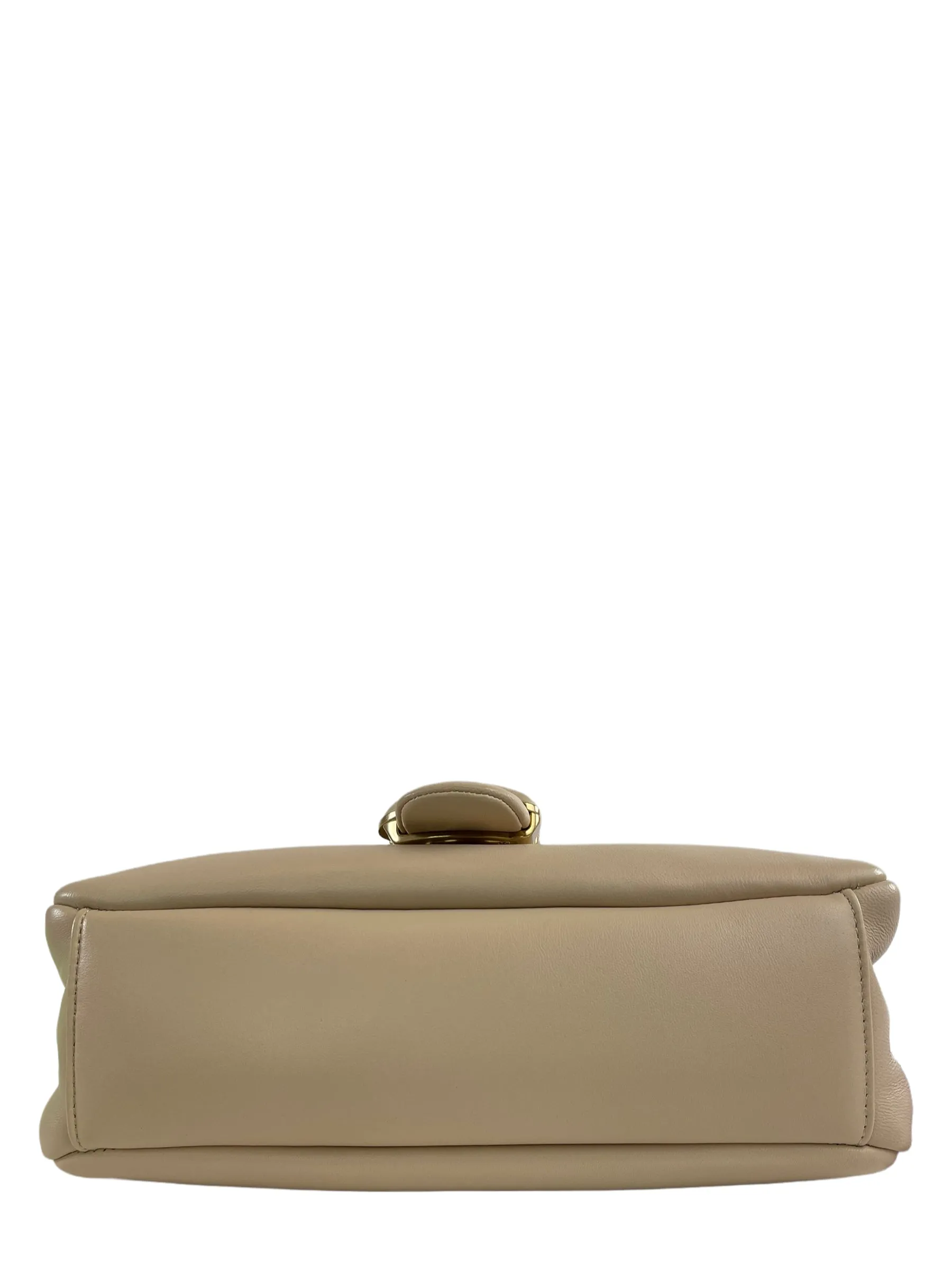 Coach Nude Quilted Leather " Pillow Tabby" 26 Shoulder Bag