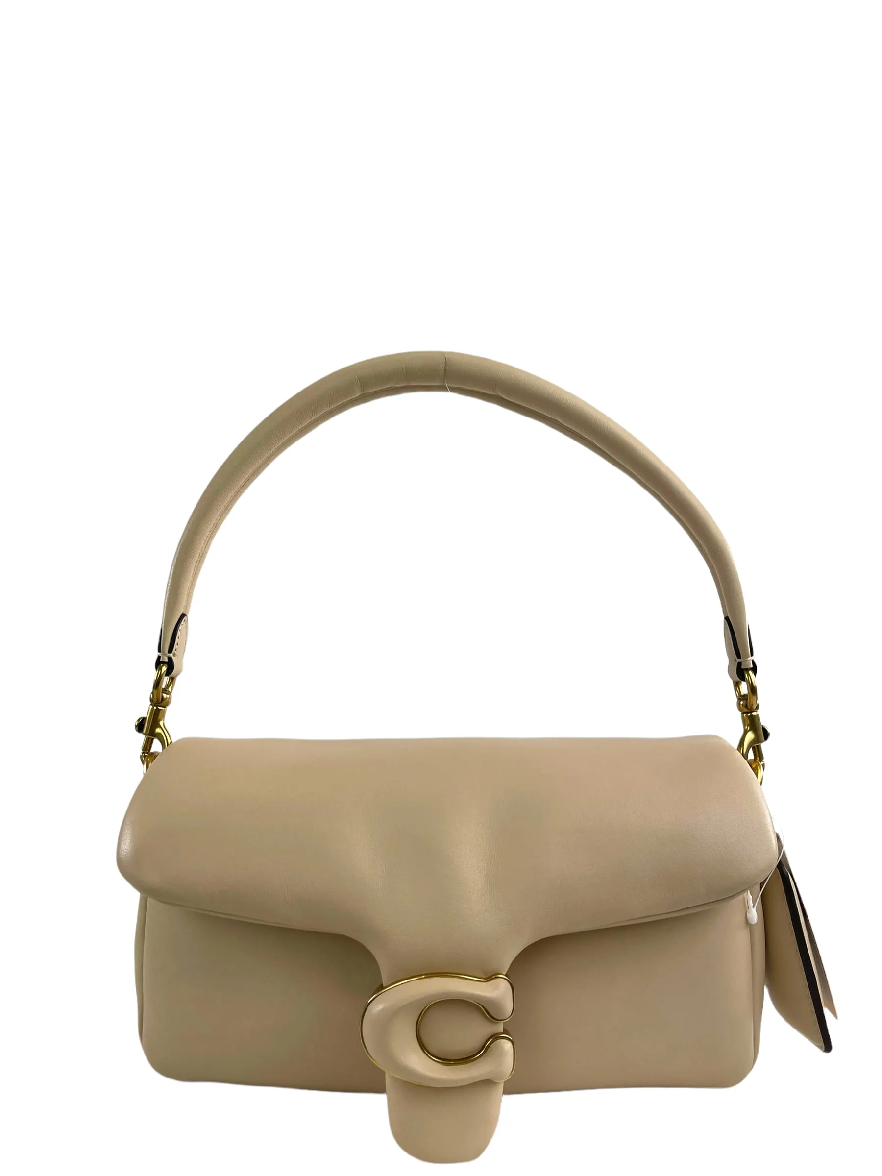 Coach Nude Quilted Leather " Pillow Tabby" 26 Shoulder Bag