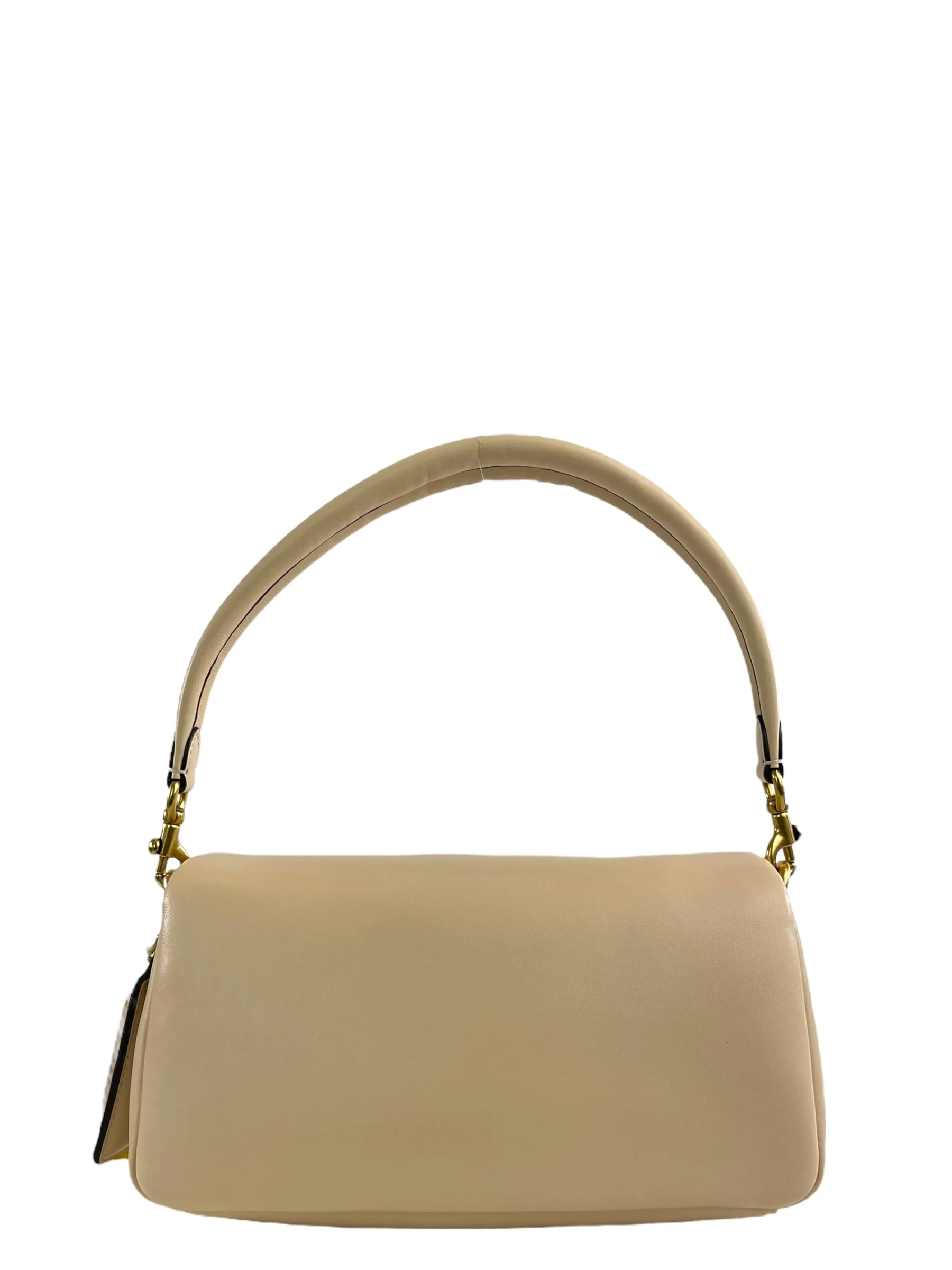 Coach Nude Quilted Leather " Pillow Tabby" 26 Shoulder Bag