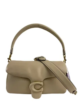 Coach Nude Quilted Leather " Pillow Tabby" 26 Shoulder Bag