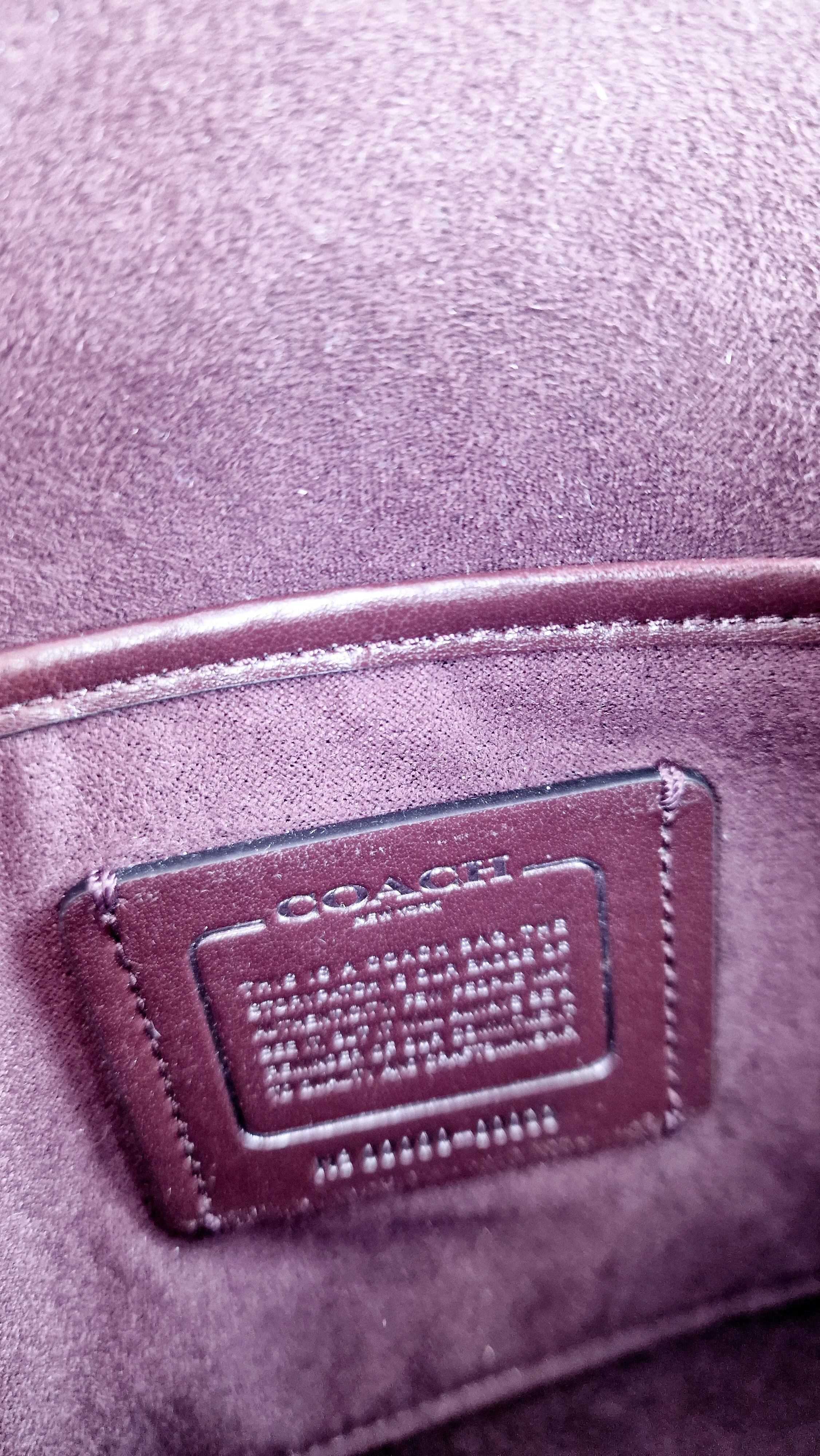 Coach Parker Shoulder Bag With Whipstitch in Beechwood Leather & Suede - Coach Sample Bag
