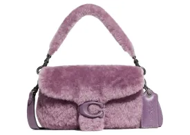 Coach Pillow Tabby 18 Shoulder Bag Shearling Dusty Purple