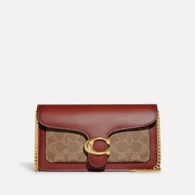 Coach Tabby Chain Clutch in Signature Canvas