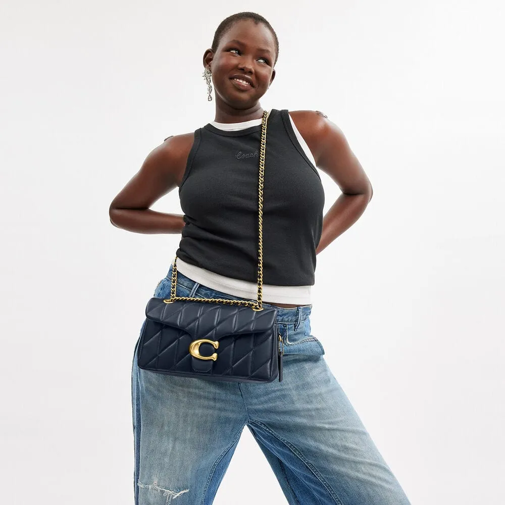 Coach Tabby Shoulder Bag 26 With Quilting in Dark Navy