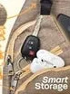 Daypack Nupouch Antitheft Usb Charging Connector Large Grey 2869