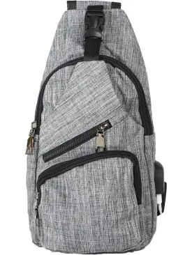 Daypack Nupouch Antitheft Usb Charging Connector Large Grey 2869