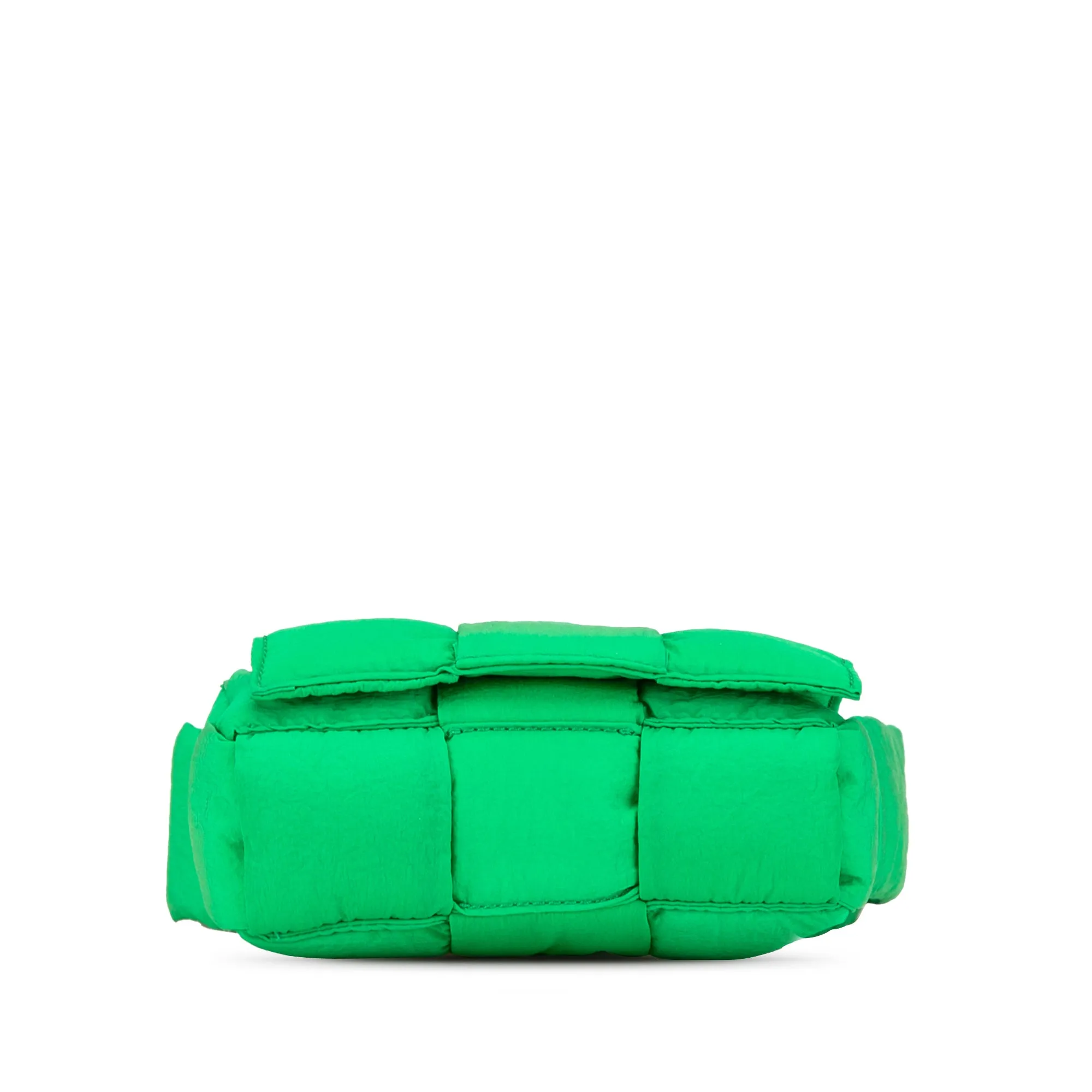 Green Bottega Veneta Candy Nylon Intrecciato Padded Tech Cassette Crossbody