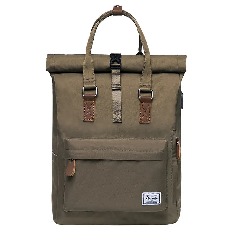 Laptop Bag Mountaineering Backpack Female Middle School Student Ins Korean Style Schoolbag