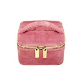 Luxe Velvet Jewelry Cube in Coral