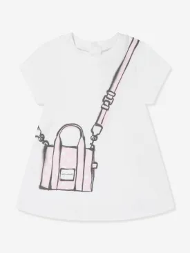 MARC JACOBS Baby Girls Snapshot Bag Dress in Ivory