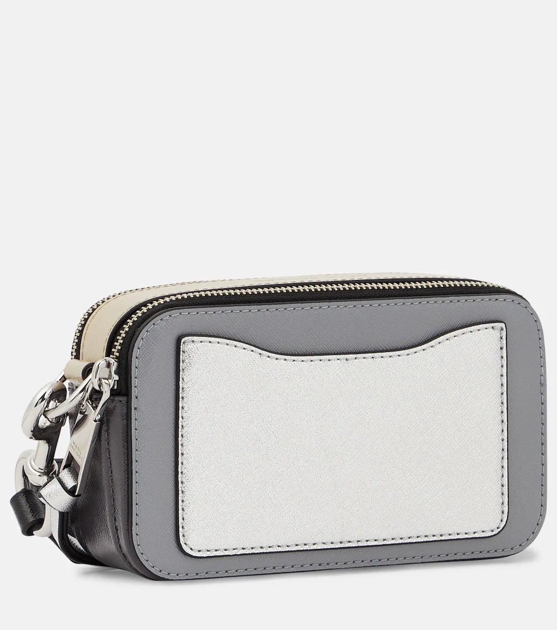 Marc Jacobs leather snapshot camera bag, gray