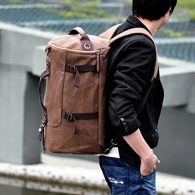 Men's Fashionable Student Schoolbag Youth Travel Bag Computer Large-Capacity Backpack