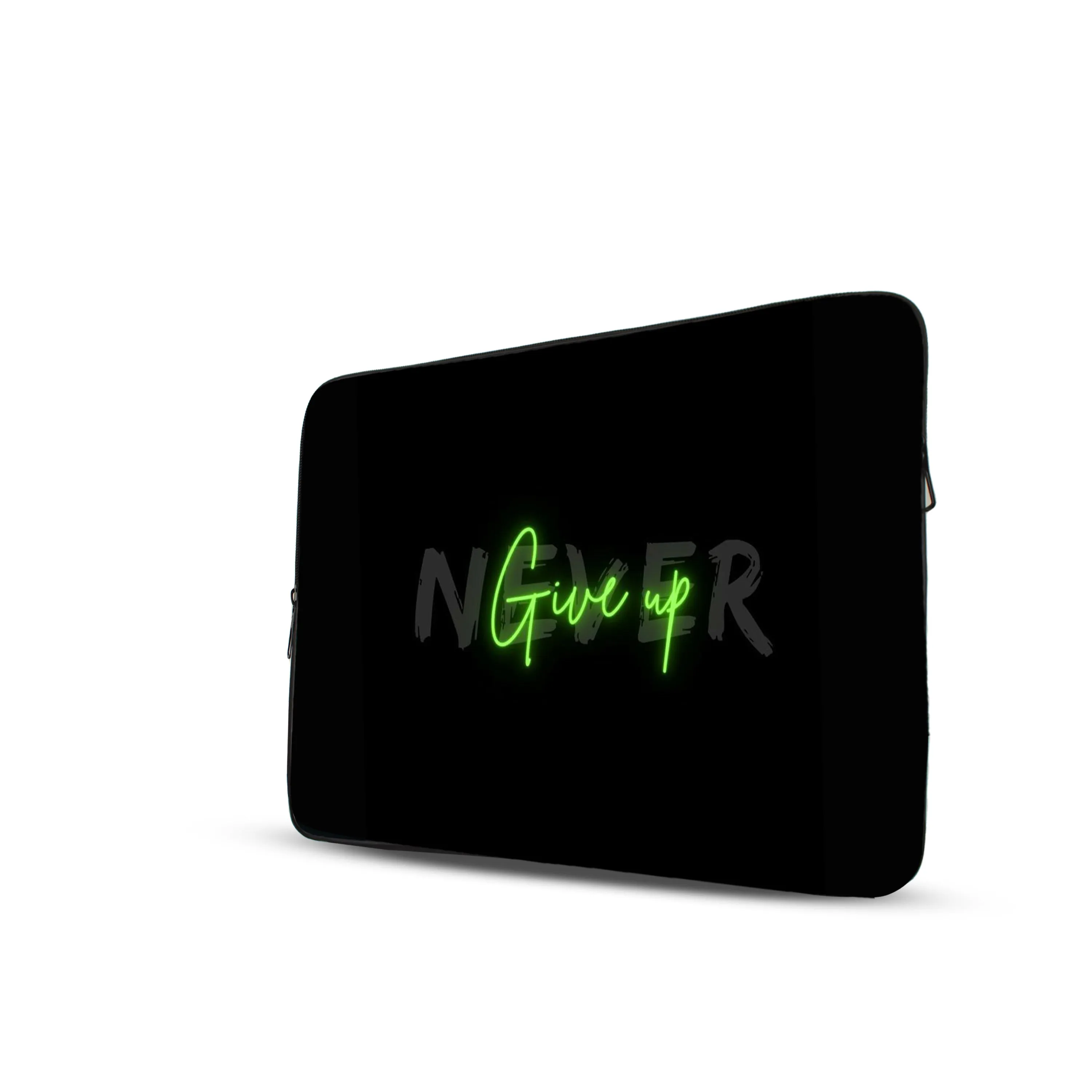 Never Give up Double Side printed Laptop Sleeve with Vibrant Digital Prints – Protect Your Laptop in Style