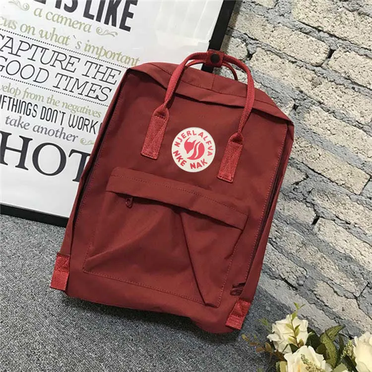 Outdoor Waterproof Fox Backpack Women's Schoolbag Men's Travel Bag Canvas
