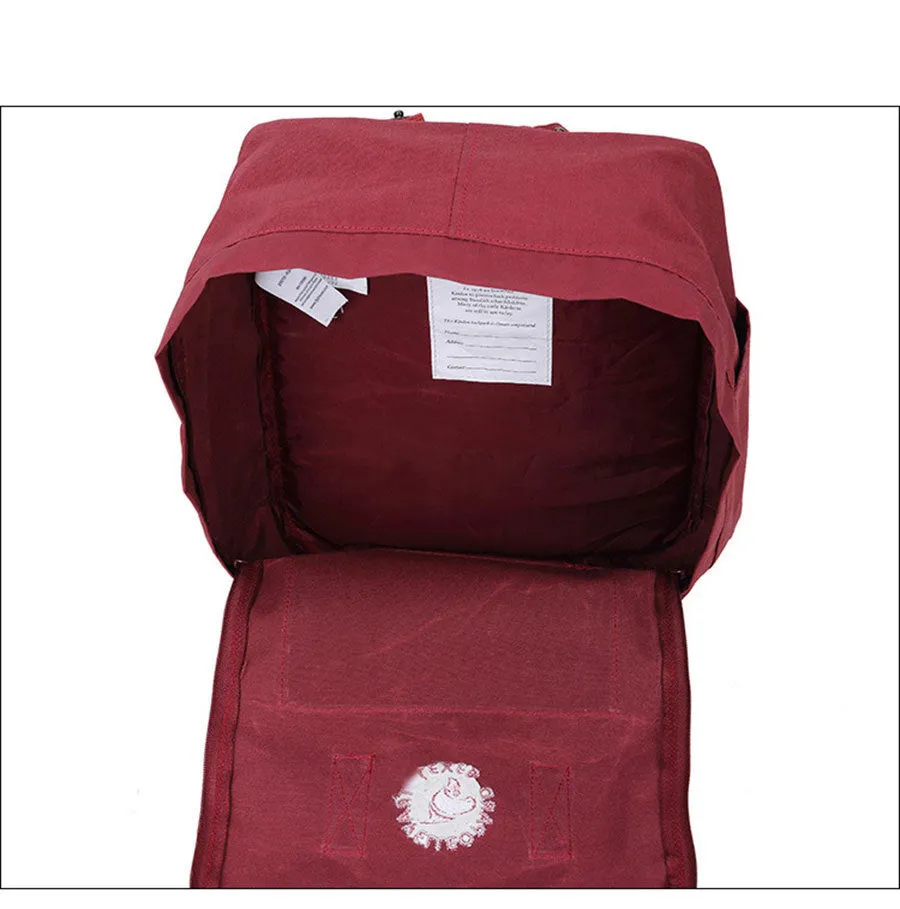 Outdoor Waterproof Fox Backpack Women's Schoolbag Men's Travel Bag Canvas