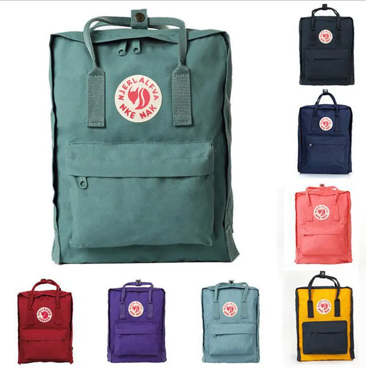 Outdoor Waterproof Fox Backpack Women's Schoolbag Men's Travel Bag Canvas