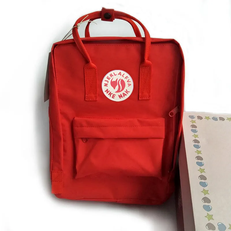 Outdoor Waterproof Fox Backpack Women's Schoolbag Men's Travel Bag Canvas