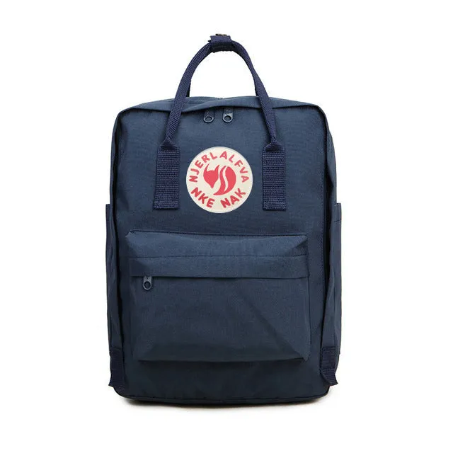 Outdoor Waterproof Fox Backpack Women's Schoolbag Men's Travel Bag Canvas