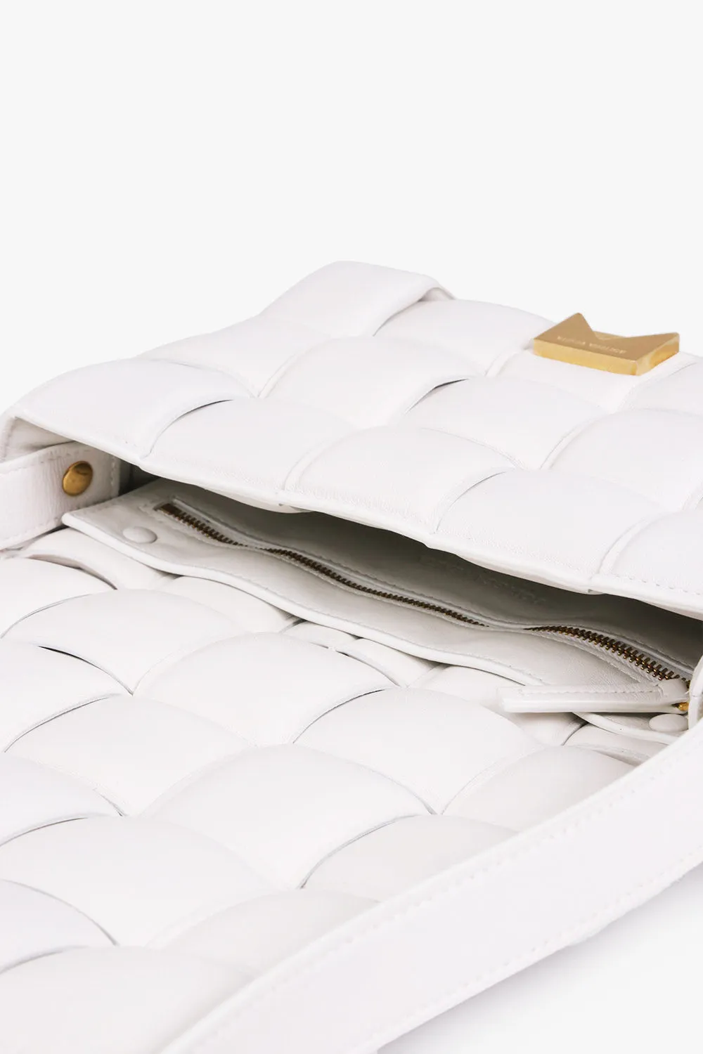 PADDED CASSETTE BAG | CHALK/GOLD