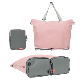 Shopper Tote Bag Foldable Travel Laptop Grocery KO-DUAL - Pink