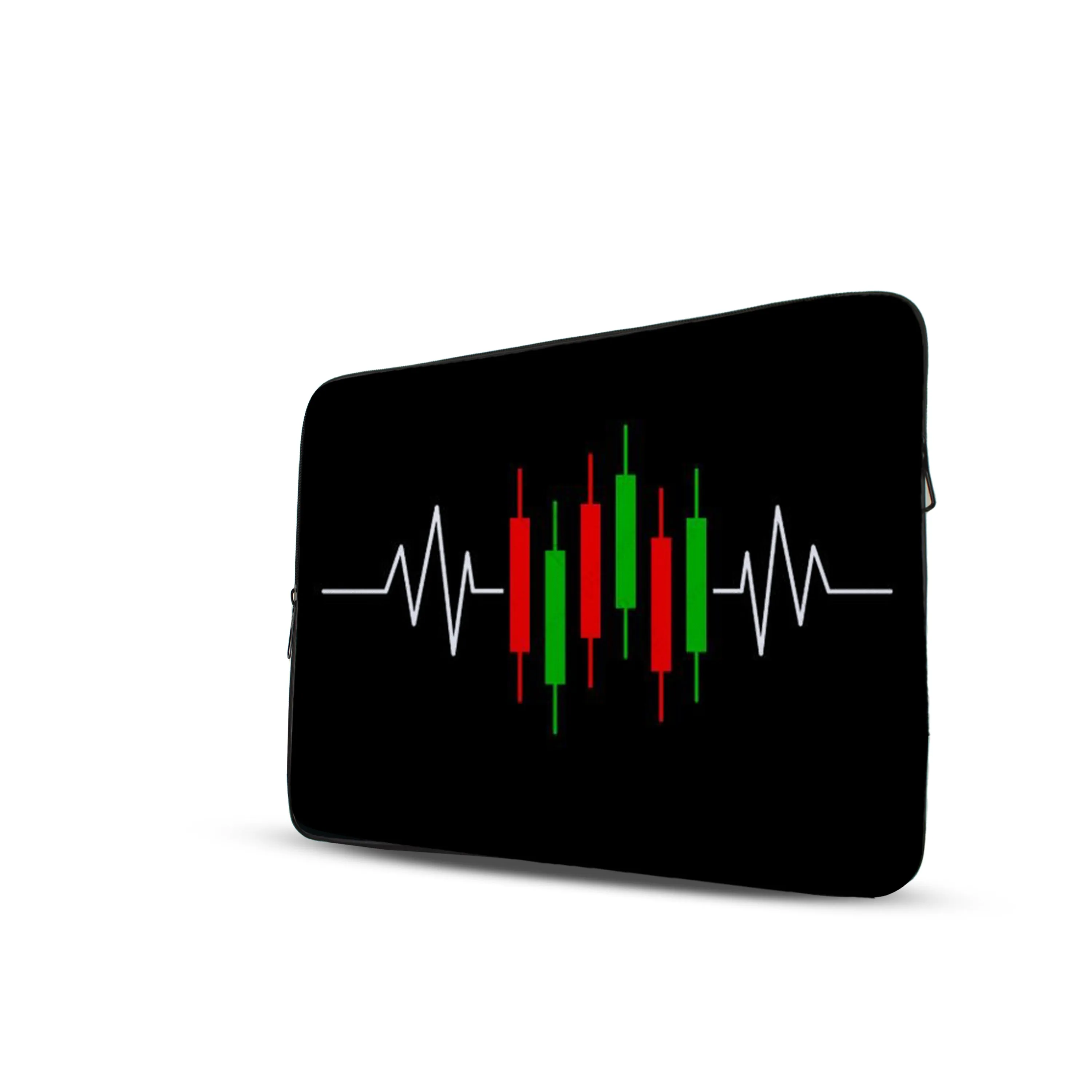 Trading candles Double Side printed Laptop Sleeve with Vibrant Digital Prints – Protect Your Laptop in Style