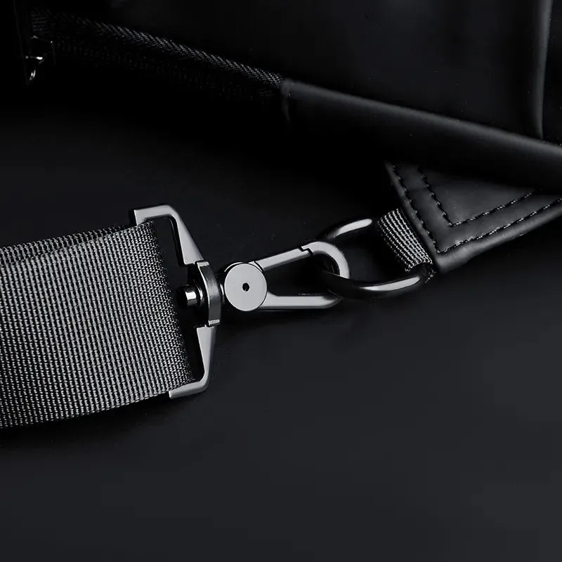 Travel Sling Bag Cross-Body Backpack With Anti-Theft Padlock & USB Charging Port